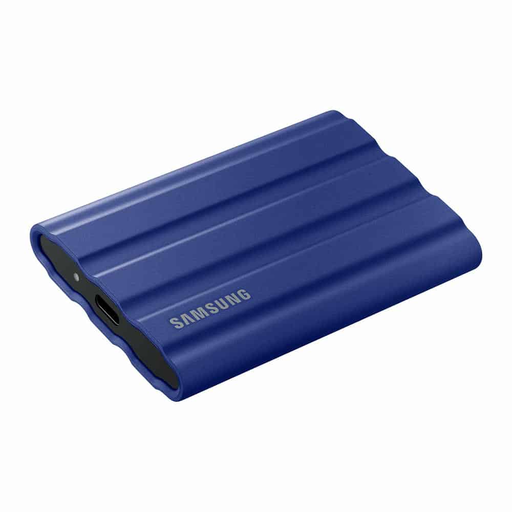 (image for) Samsung T7 Shield Portable 1TB SSD USB3.2 Gen2 USB-C/A Blue